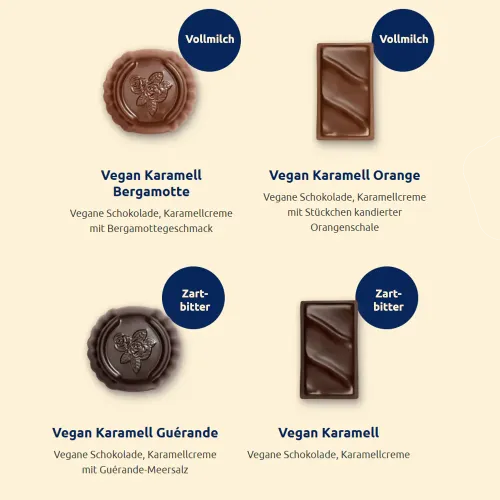 Veganes Geschenkset – Pralinen & Schokoladentafeln