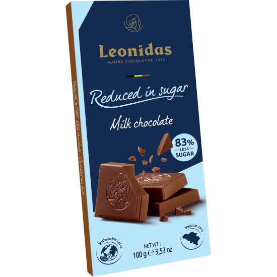 Leonidas Bar Low Sugar Milk