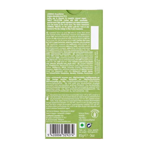 Leonidas Tafelschokolade Stevia Lait Leonidas Tafelschokolade Stevia Lait