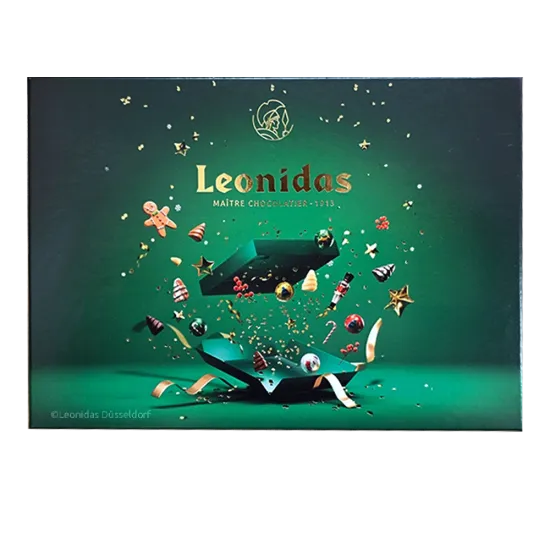 Leonidas Christmasbox Green L Leonidas Christmasbox Green L