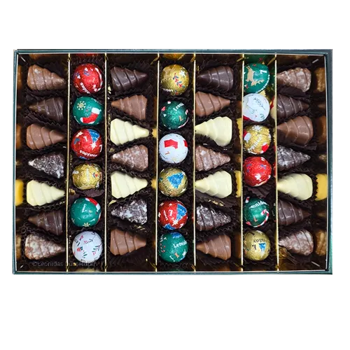 Leonidas Christmasbox Green L Leonidas Christmasbox Green L