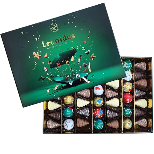 Leonidas Christmasbox Green L Leonidas Christmasbox Green L