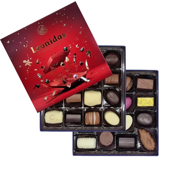 Leonidas Weihnachtsbox Rot L Leonidas Weihnachtsbox Rot L