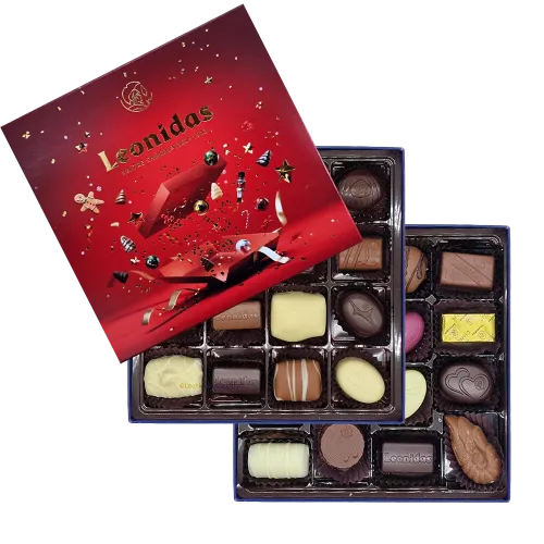 Leonidas Weihnachtsbox Rot L Leonidas Weihnachtsbox Rot L