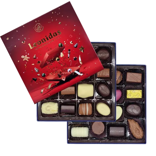 Leonidas Weihnachtsbox Rot L