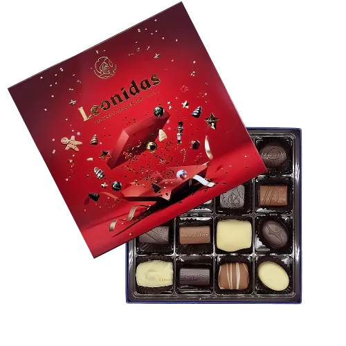 Leonidas Christmas Box Red M