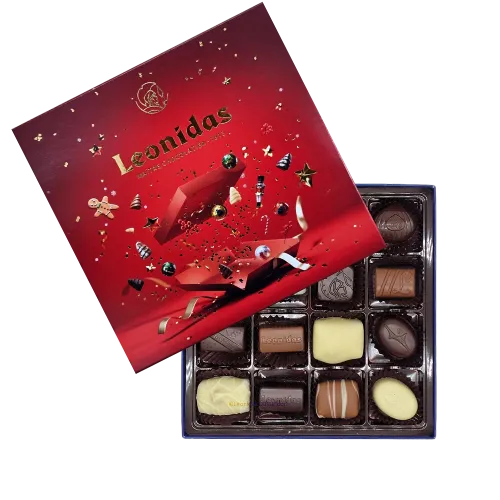 Leonidas Christmas Box Red M Leonidas Christmas Box Red M